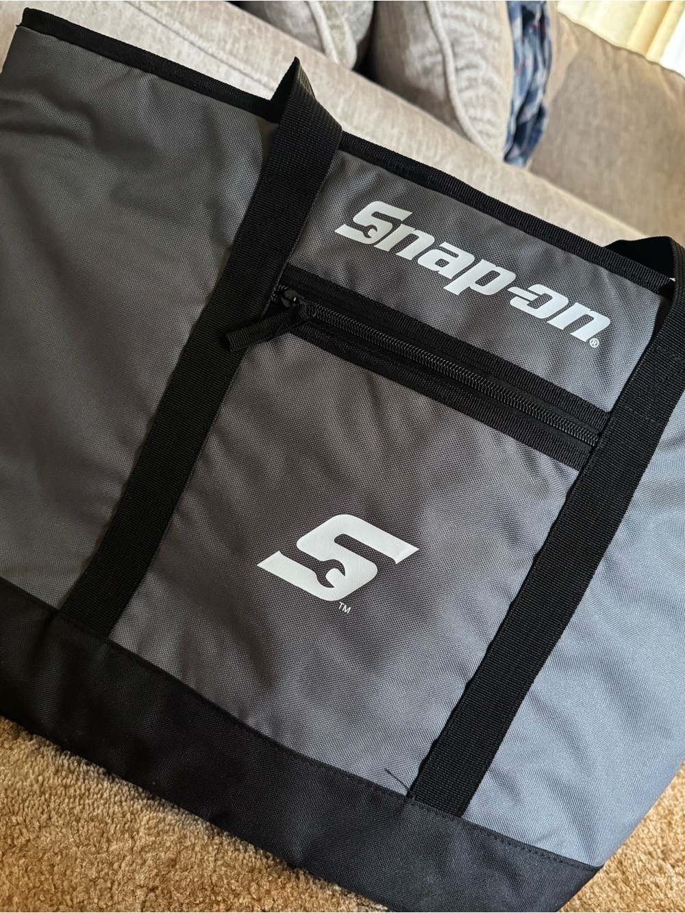 Snap-on insulated soft side cooler tote bag Measurements